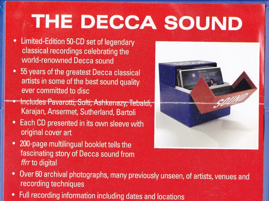 Decca Sound 2011 50CD古典套装– ☰ ☱ ☲ ☳ Body And Soul ☴ ☵ ☶ ☷